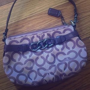 Coach purple handbag
